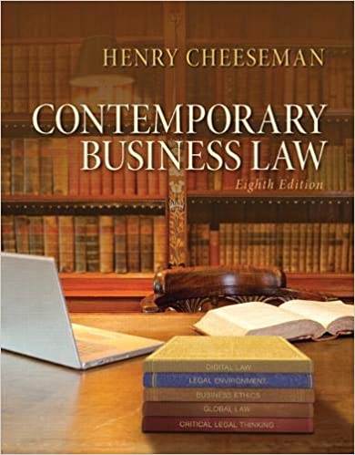 Contemporary Business Law (8th Edition) BY Cheeseman - Orginal Pdf